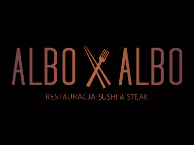 Projekt logotypu dla restauracji ALBO ALBO