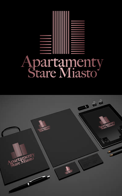 Projekt logotypu dla firmy deweloperskiej Apartamenty Stare Miasto