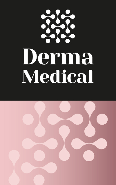 Projekt logotypu i identyfikacja graficzna kliniki dermatologicznej Derma Medical