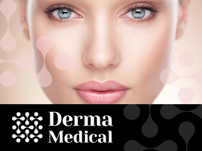 Projekt logotypu i identyfikacja graficzna studia medycyny estetycznej Derma Medical